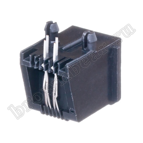 Разъём RJ-11 гнездо на плату, 6P4C, тип 2 TJ2-6P4C фото 10