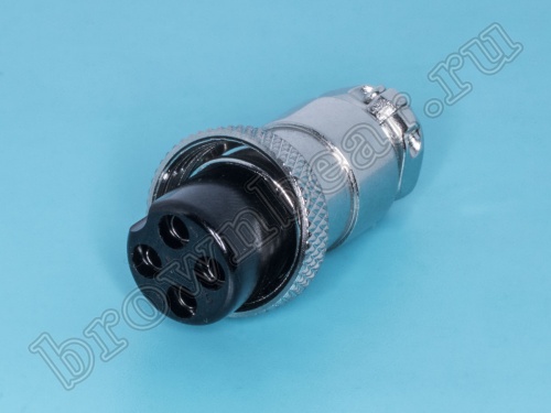 Разъем M16 гнездо на кабель 4 контакта, пайка M5900C AC-M16-4F фото 2
