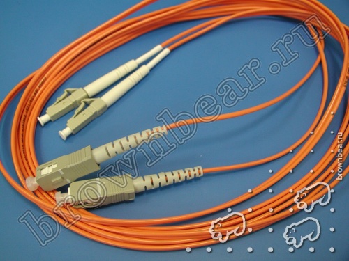 LC-SC патч-корд многомодовый 50/125 3м (Duplex) 