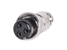 Разъем M16 гнездо на кабель 3 контакта, пайка M5900B AC-M16-3F
