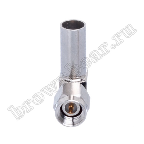 Разъем SMA штекер на кабель RG-58, обжимной, угловой, Amphenol SMA 1112A6-NT50G-1-50 фото 3