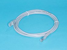 Патч-корд UTP RJ-45, категория 5e, литой, 2 метра, серый 