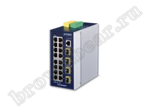 IGS-20040MT Промышленный управляемый L2+ коммутатор Planet, 16 портов 1Гбит/с, 4 порта SFP 1Гбит/с