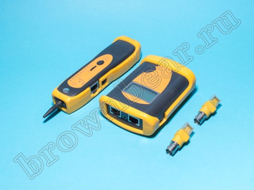 Тестер сетевого кабеля с разъемами RJ-45, с тональным генератором и пробником  фото 2