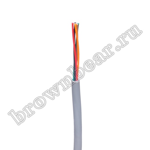 Кабель сигнальный коммуникационный 5 проводов, 28AWG, бухта 50м, неэкранированный, серый SIN YU фото 4