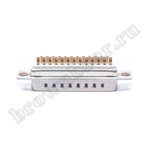 Разъем D-SUB 25 контактов, вилка на кабель, пайка DB-25M фото 5