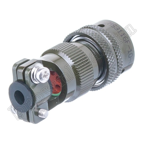 Разъём промышленный байонет MIL-26482 Series I серии HVMS  6 контактов, гнездо на кабель фото 3